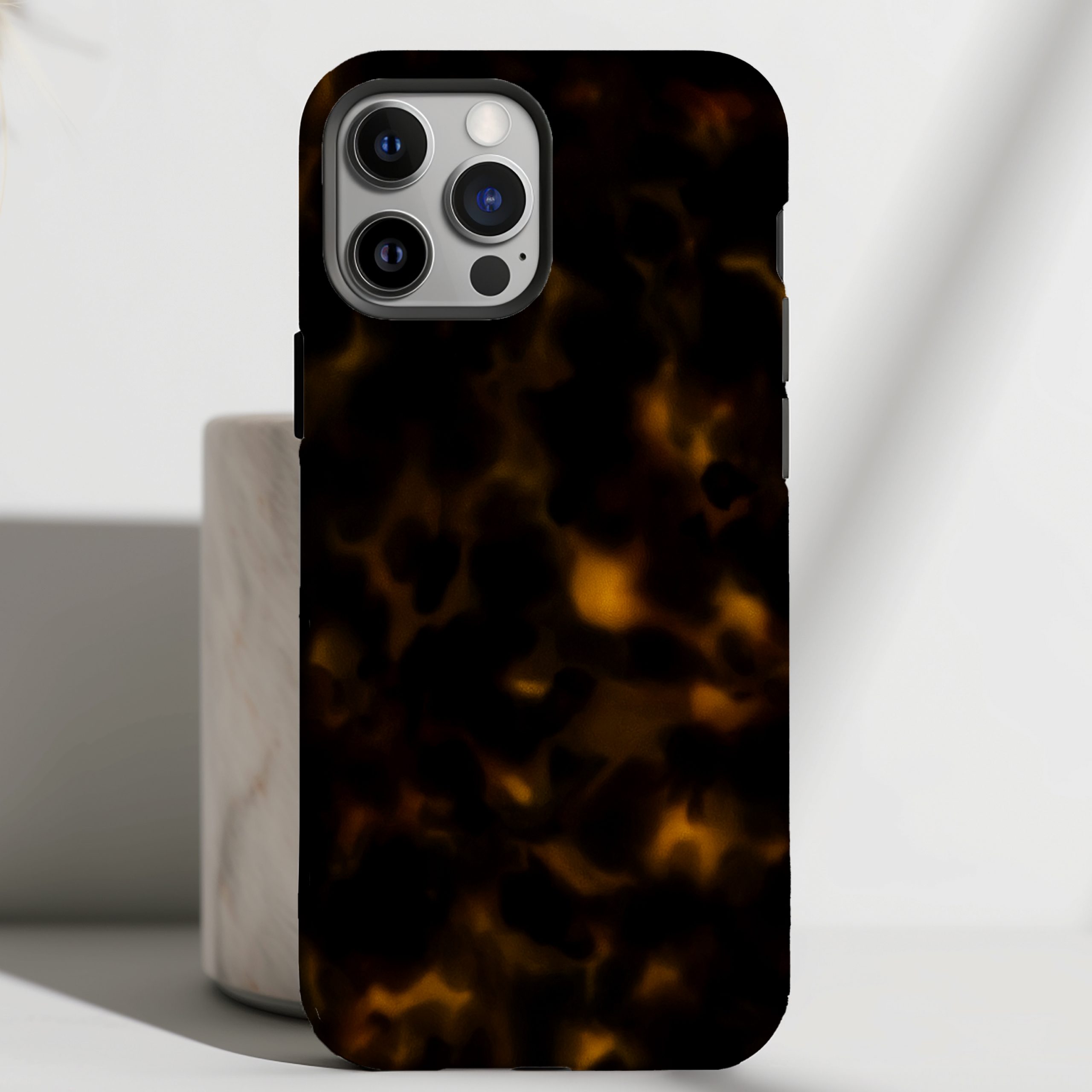 Midnight Marble - Tortoise Luxe Case