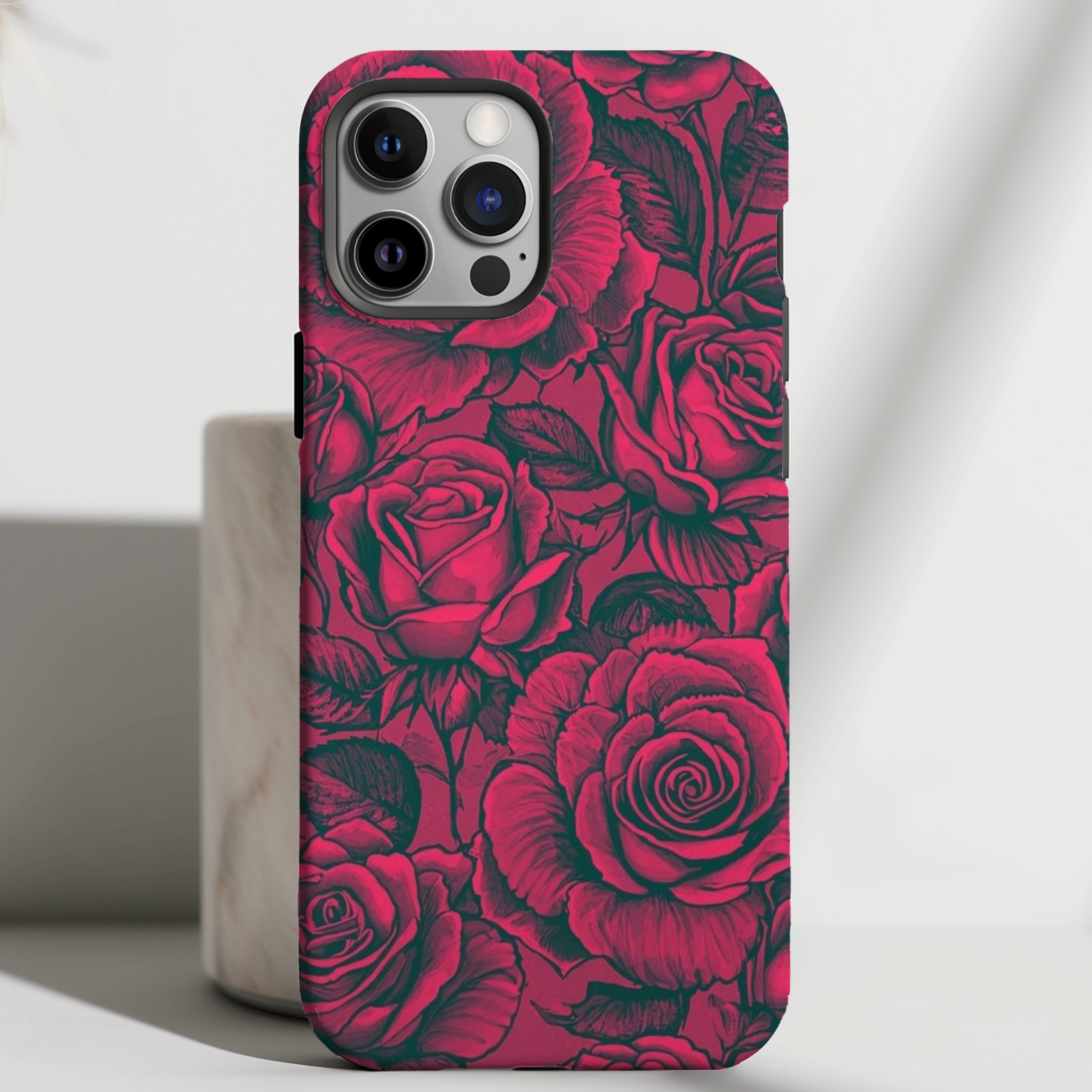 Crimson Bloom - Midnight Rose Case