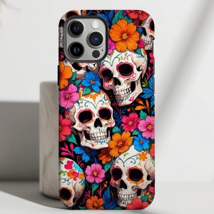 Viva Calavera - Floral Skull Case