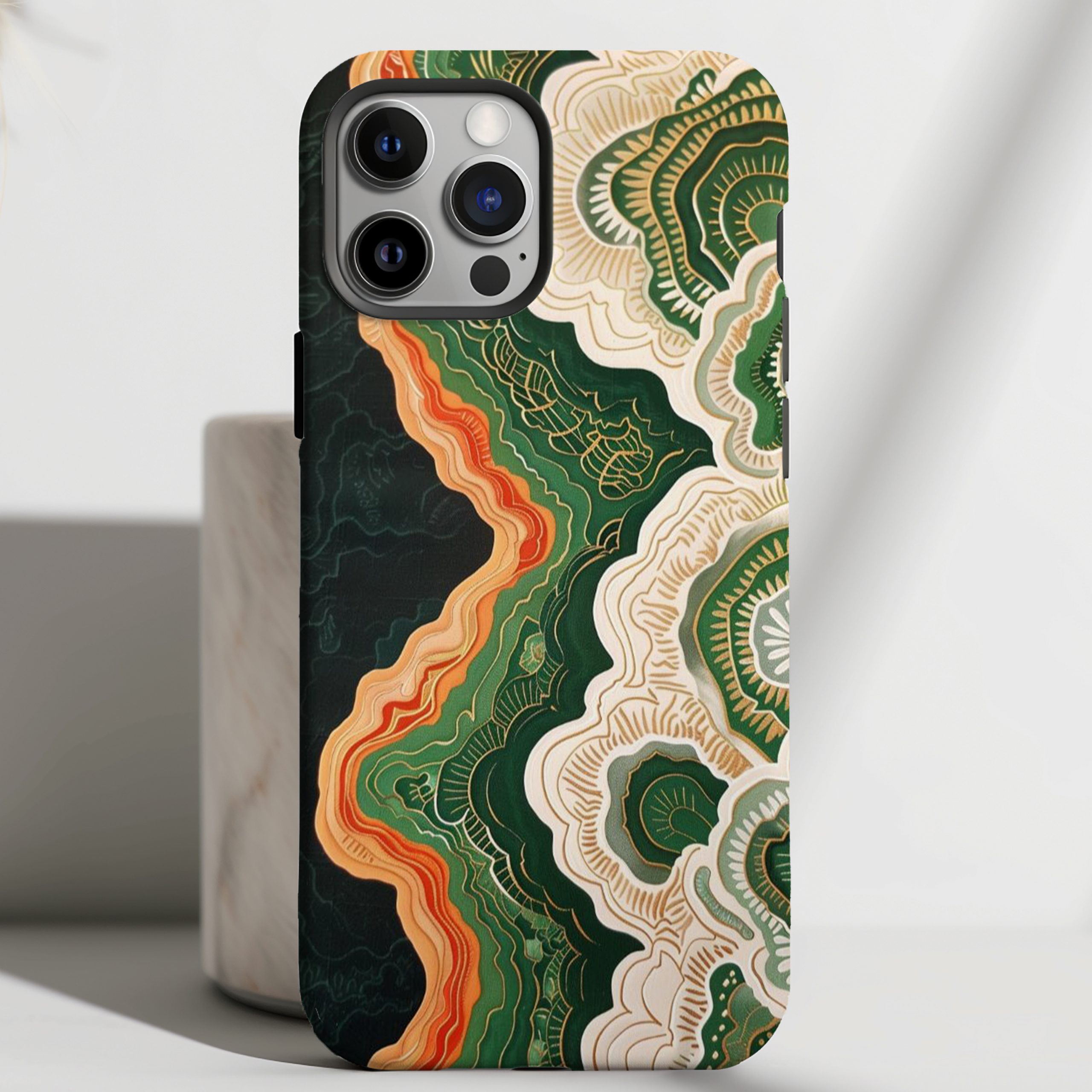 Verdant Waves - Marble Terrain Case