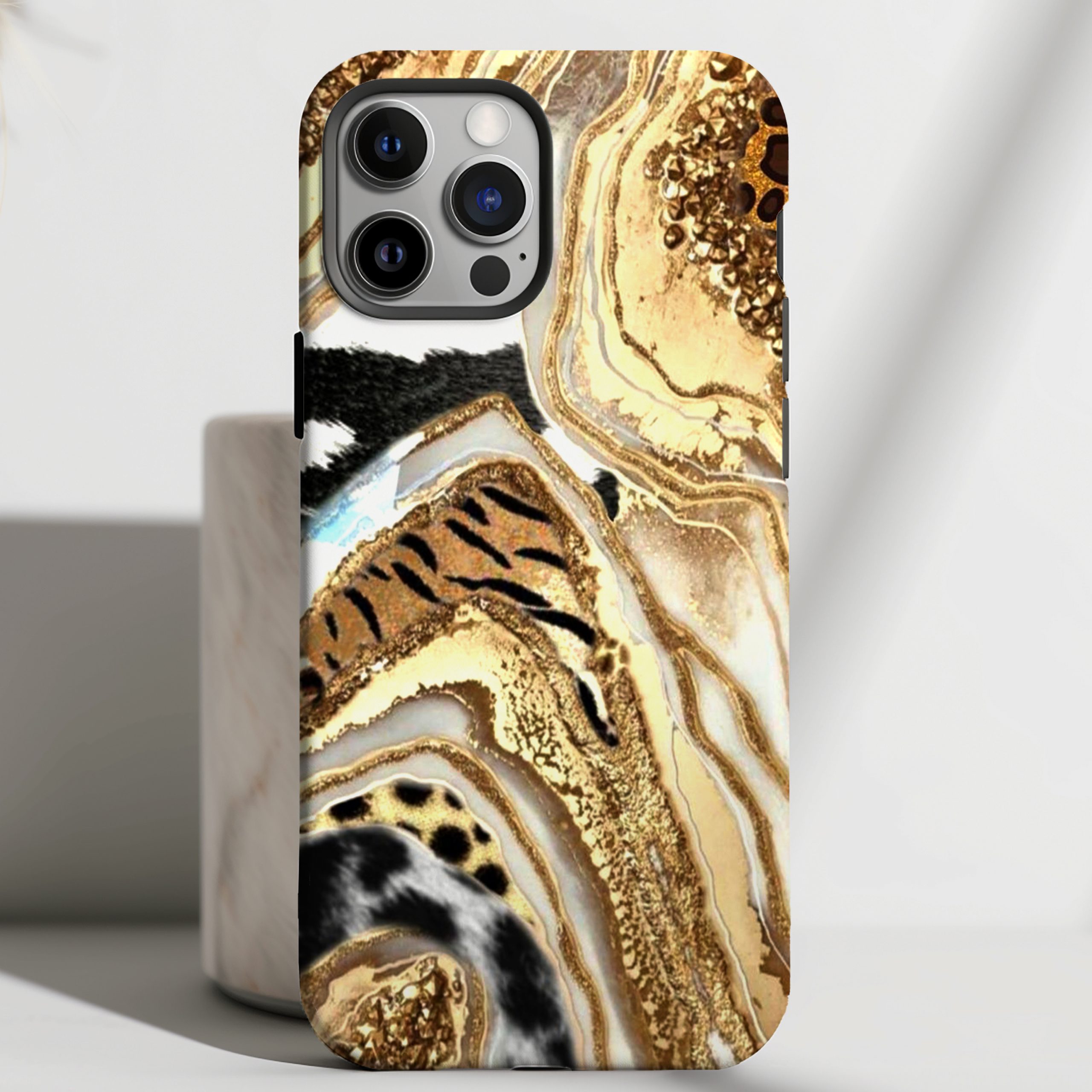 Golden Mirage - Luxe Marble Case