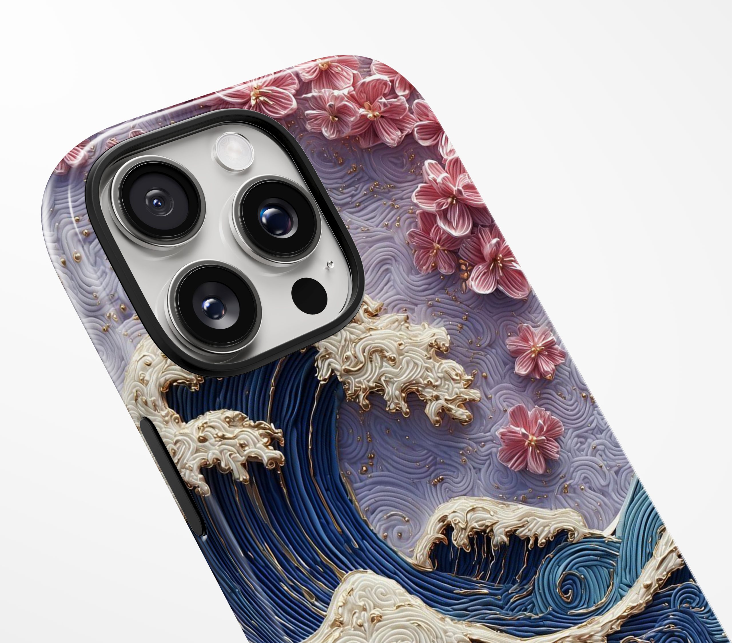 Sakura Great Wave – Phone Case - Image 5