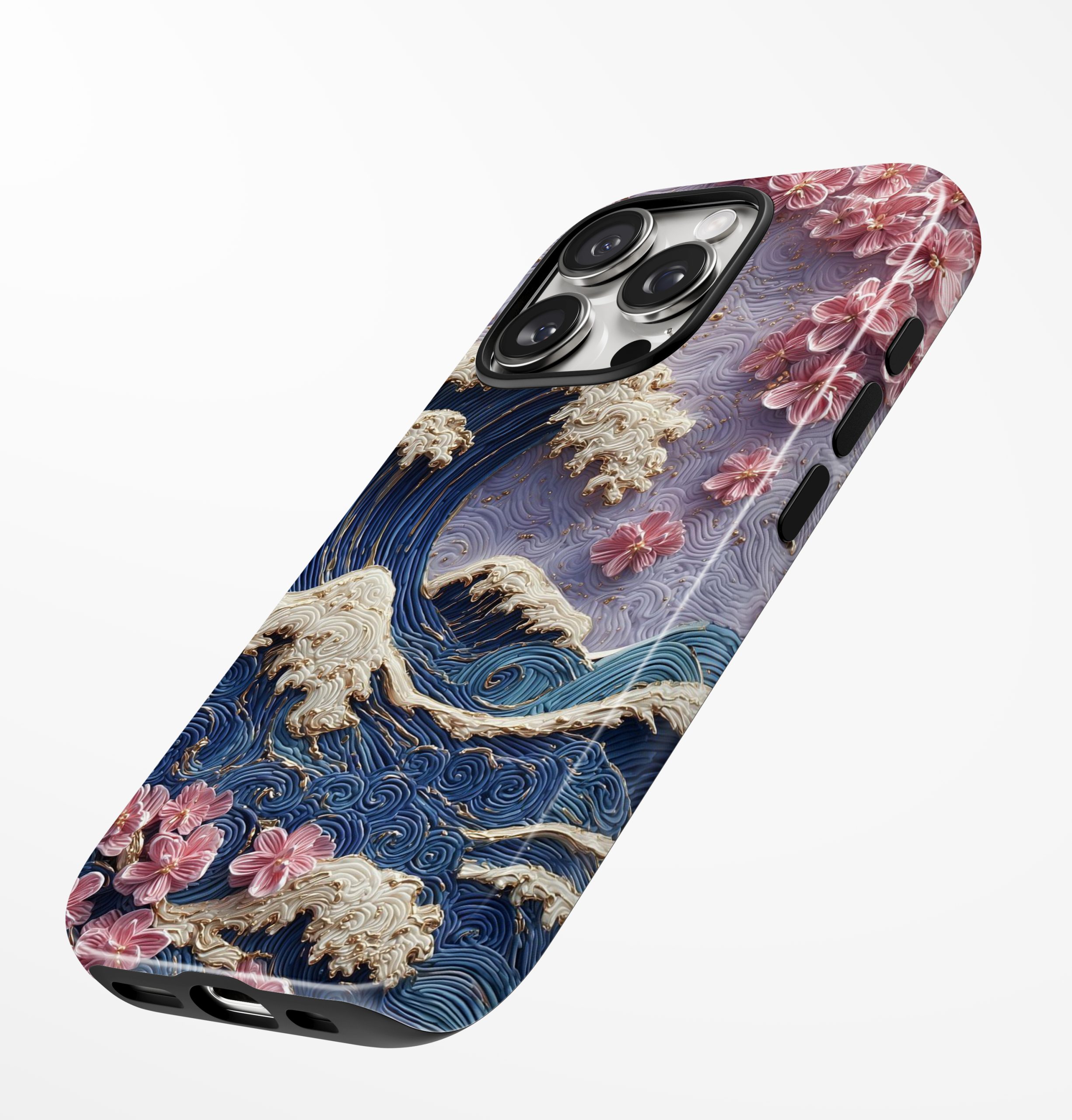 Sakura Great Wave – Phone Case - Image 4