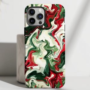 Crimson Marble - Holiday Swirl Case