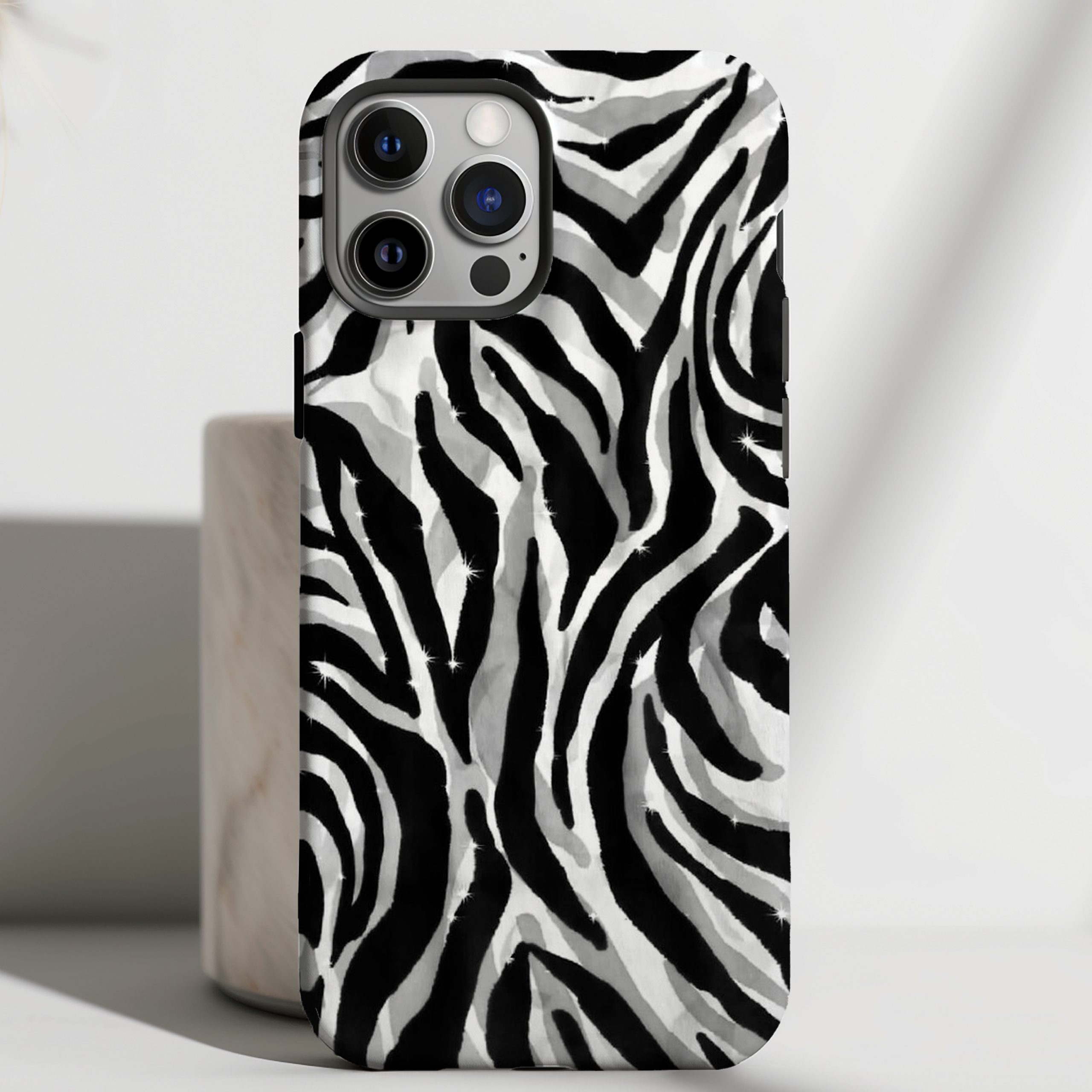 Monochrome Muse - Zebra Spark Case