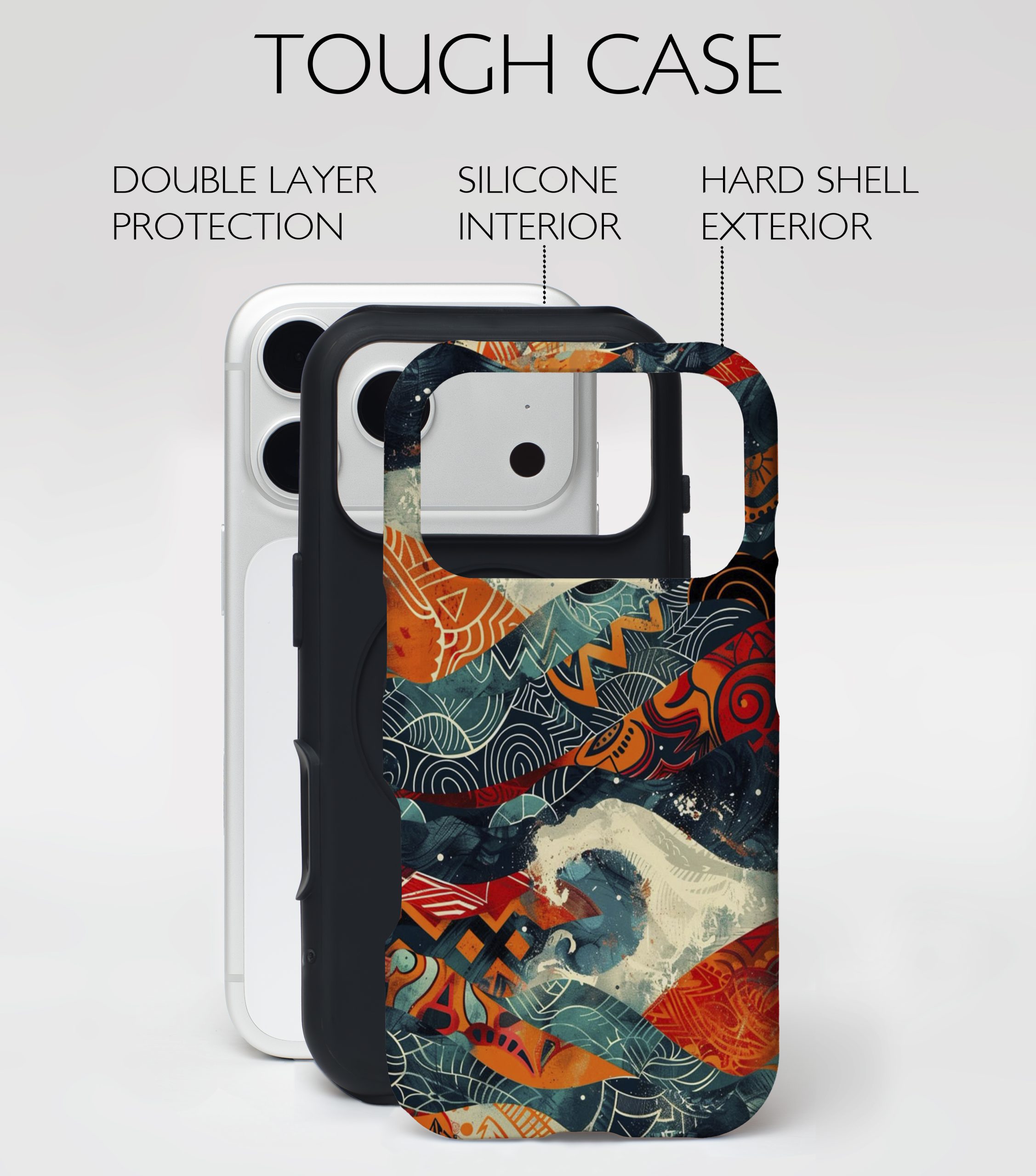 Tribal Wave Fusion – Phone Case - Image 4