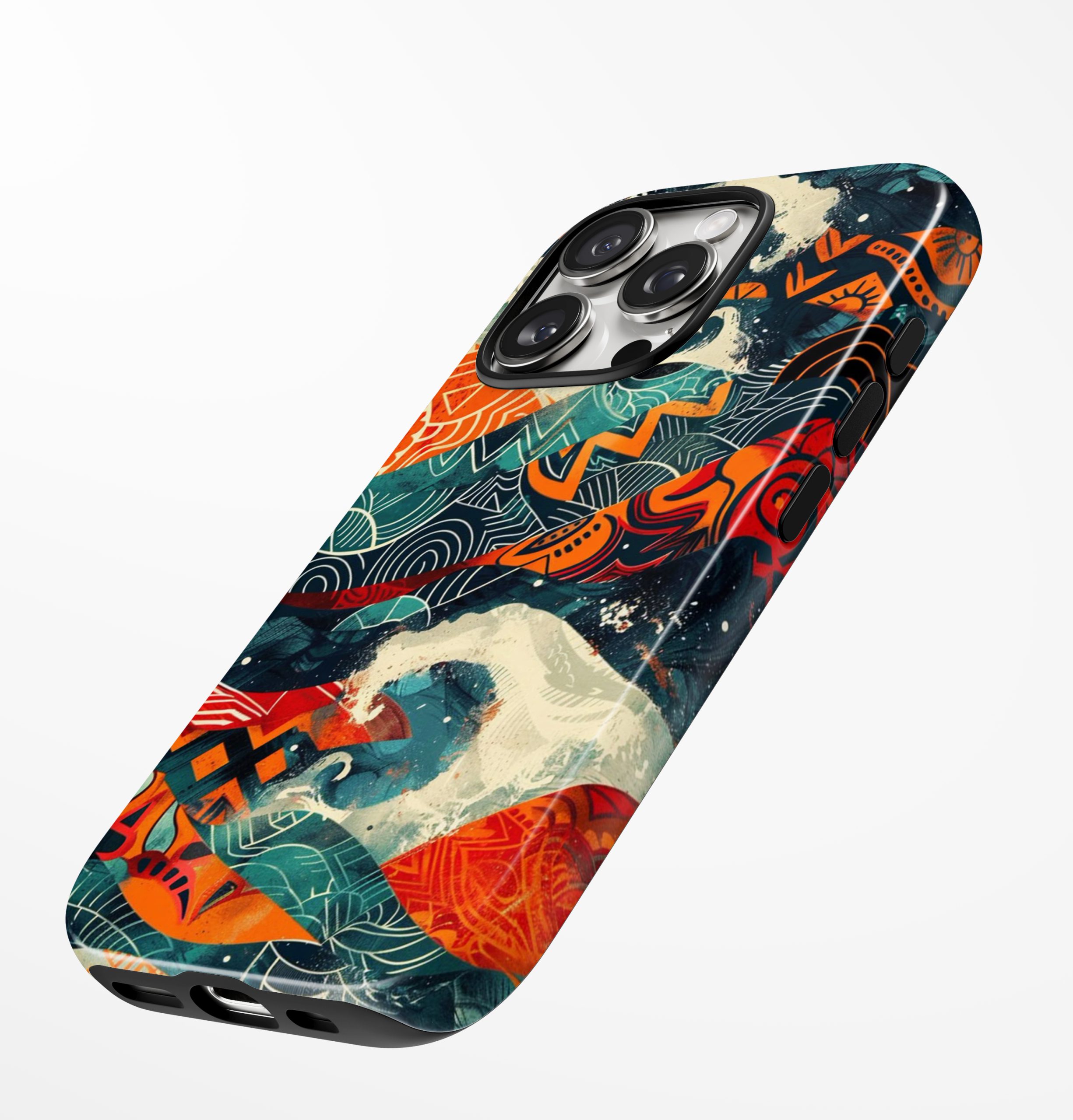 Tribal Wave Fusion – Phone Case - Image 3