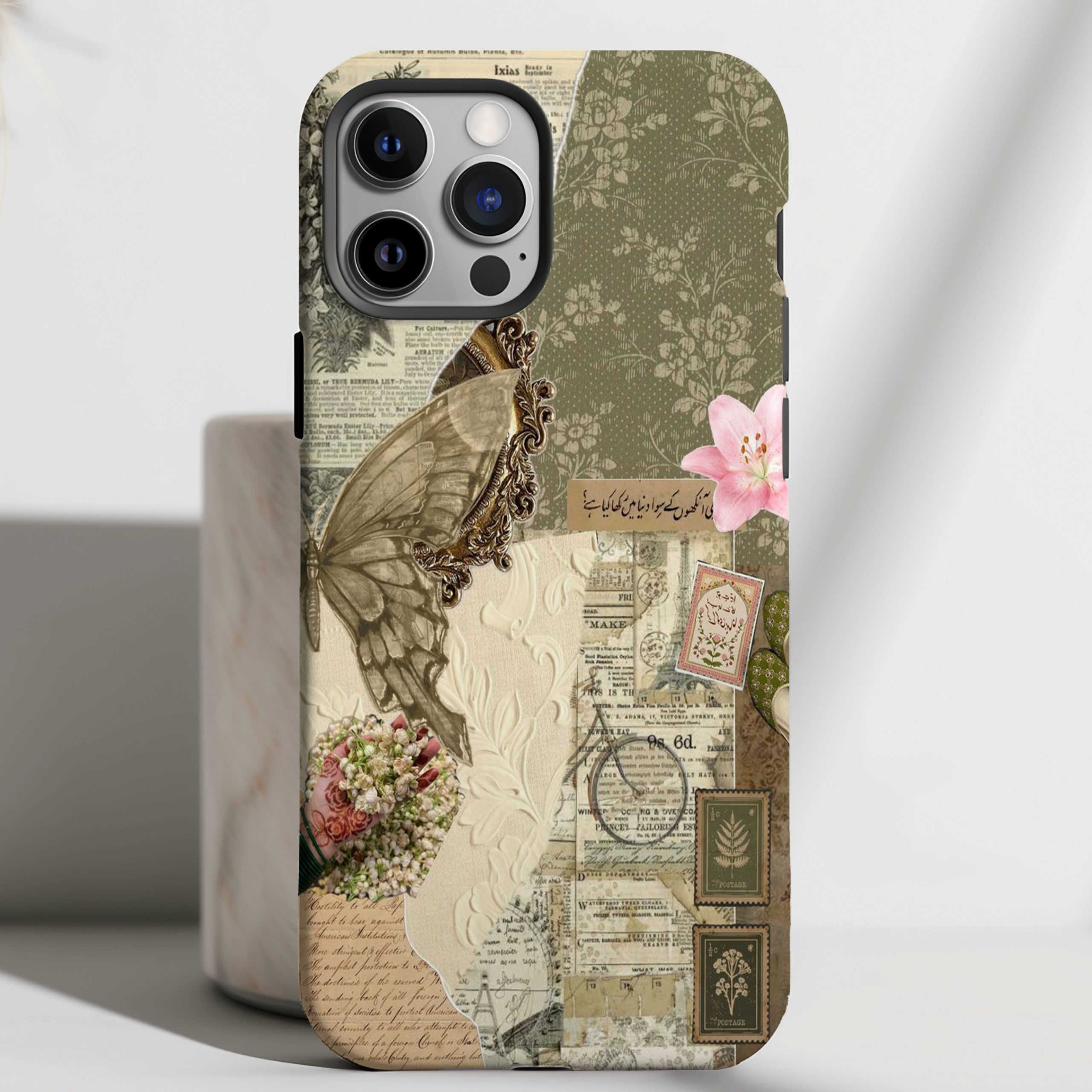 Poetry & Petals - Antique Collage Case