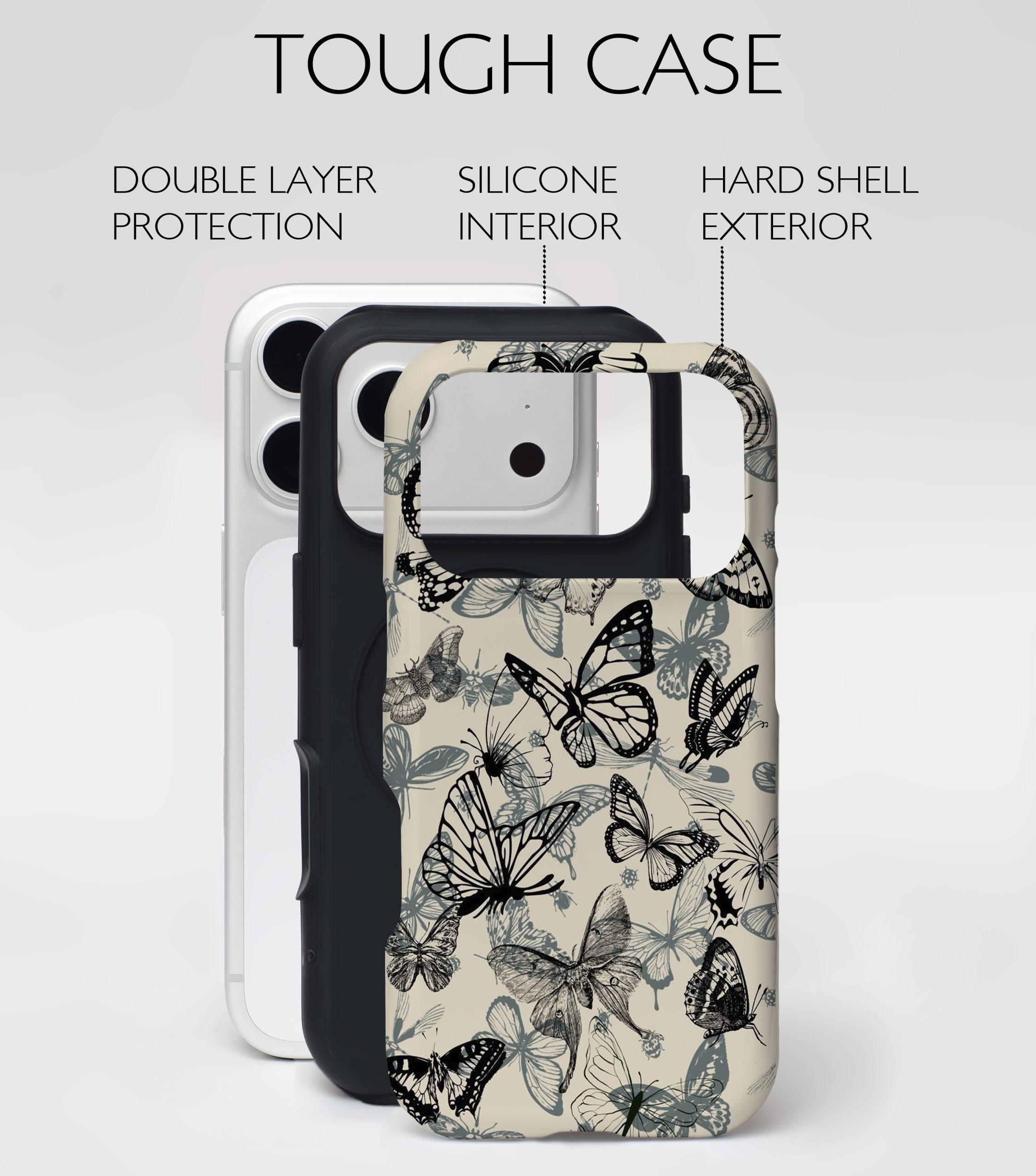 Midnight Butterflies – Phone Case - Image 5