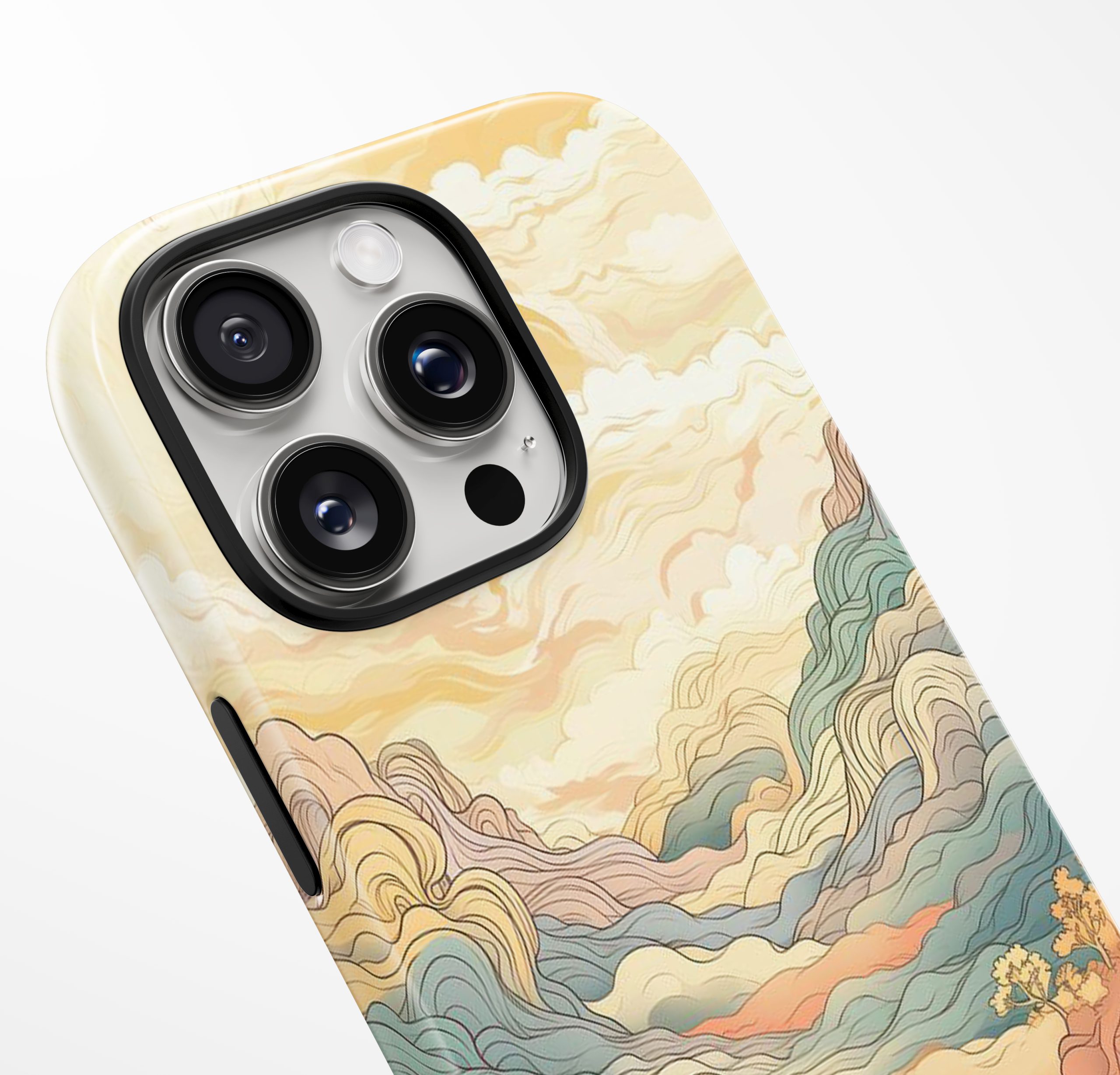 Pastel Horizon Waves – Phone Case - Image 6