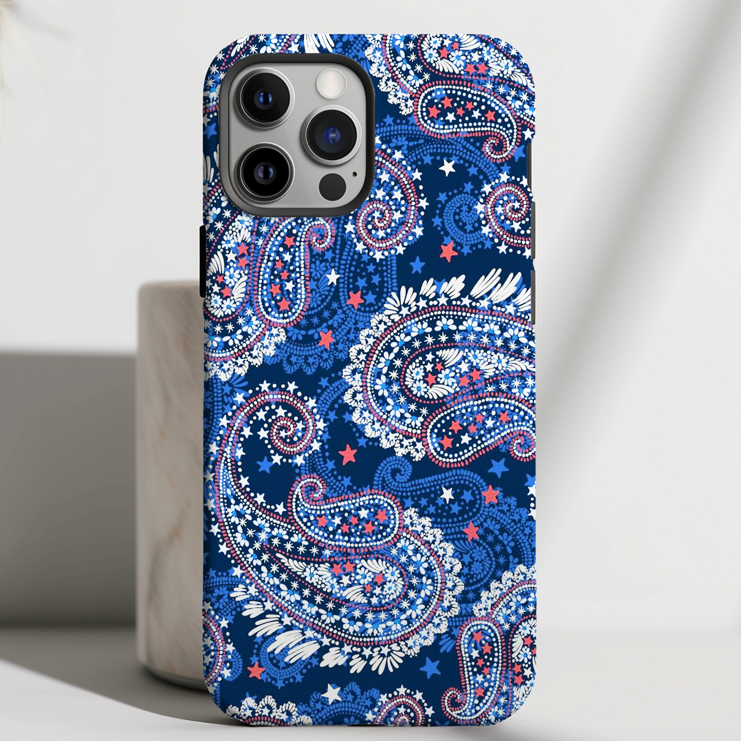 Midnight Paisley - Indigo Charm Case