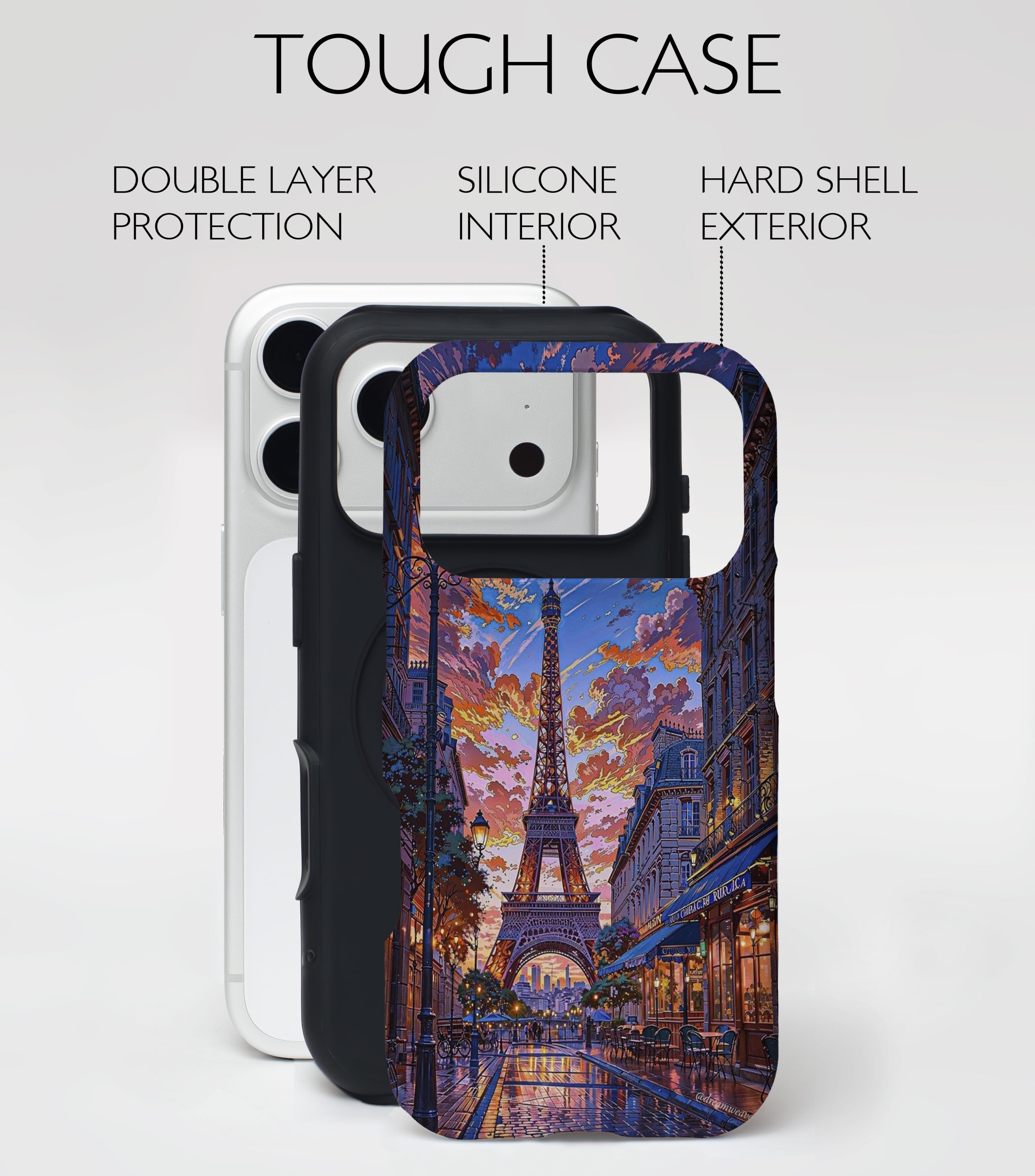 Paris at Dusk – Phone Case - Image 2