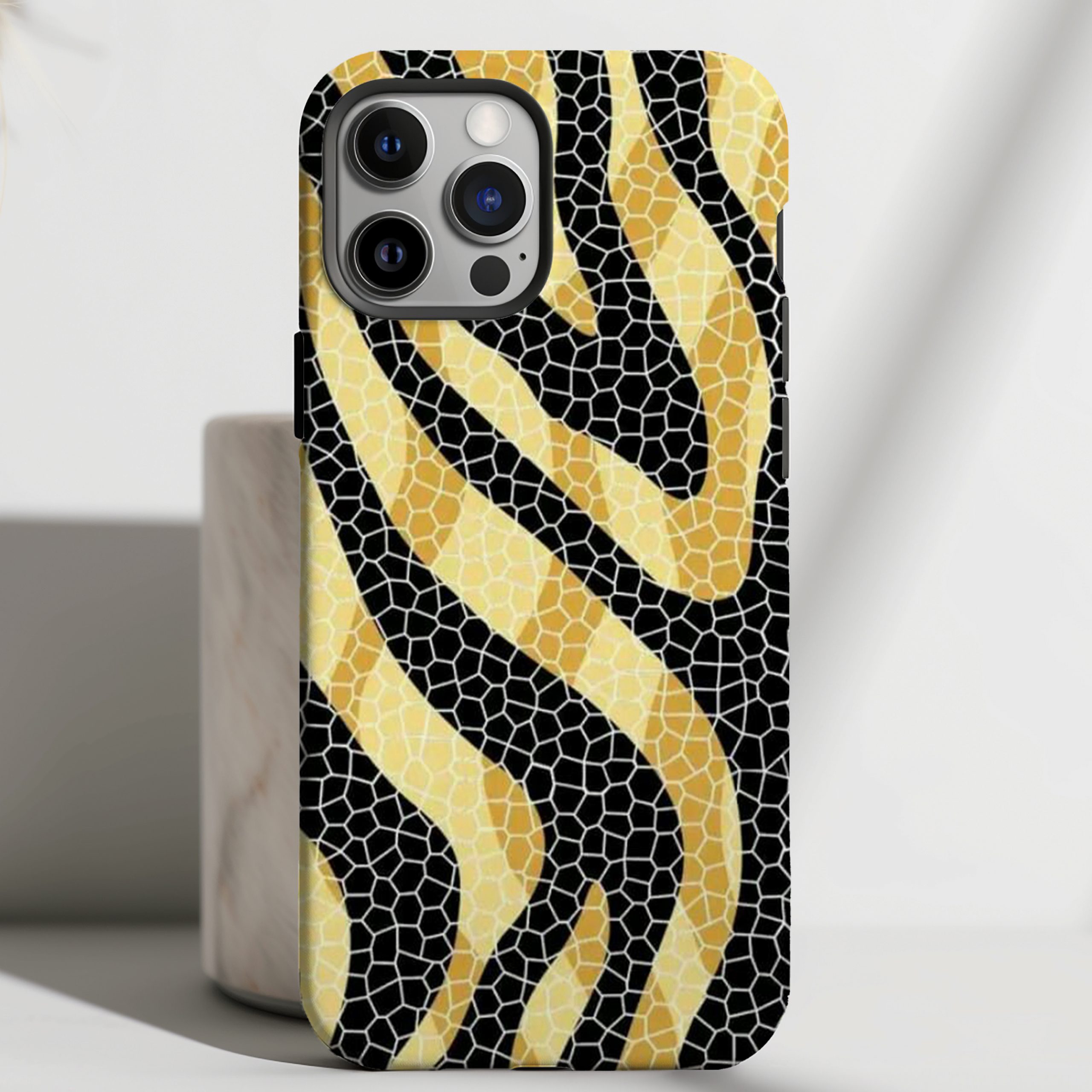 Golden Stride - Mosaic Zebra Case