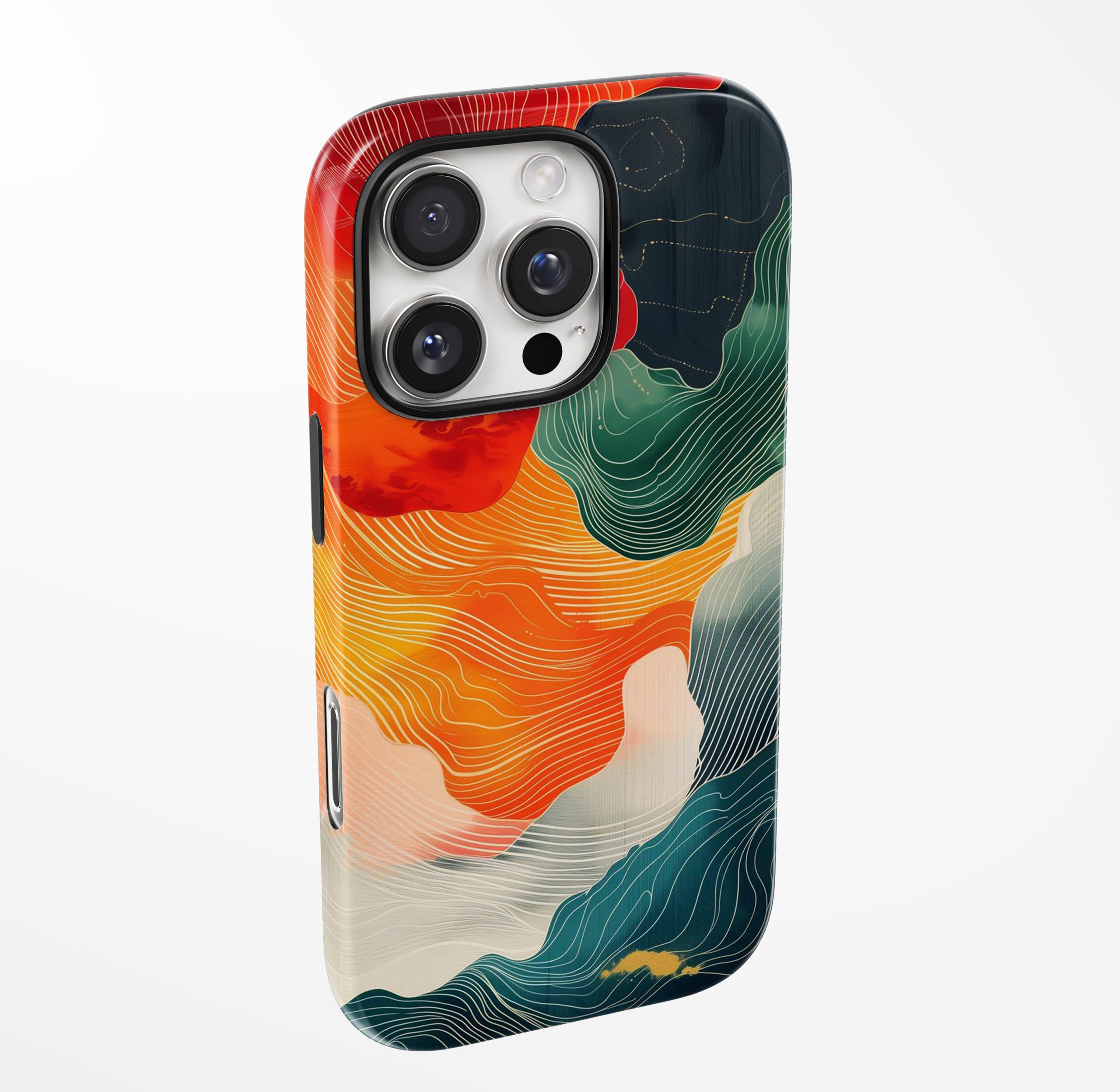 Abstract Ember Flow – Phone Case - Image 2