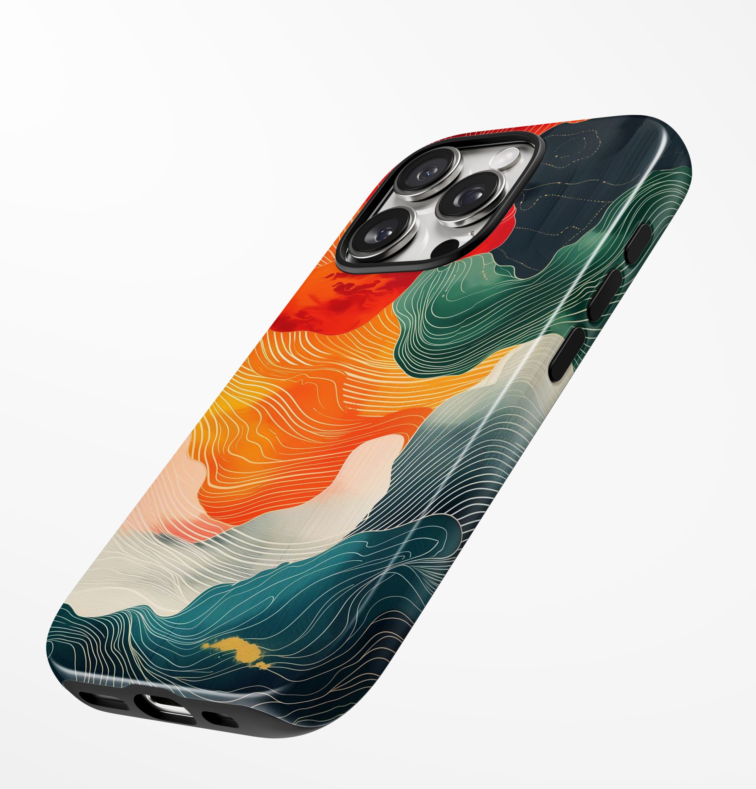 Abstract Ember Flow – Phone Case - Image 4