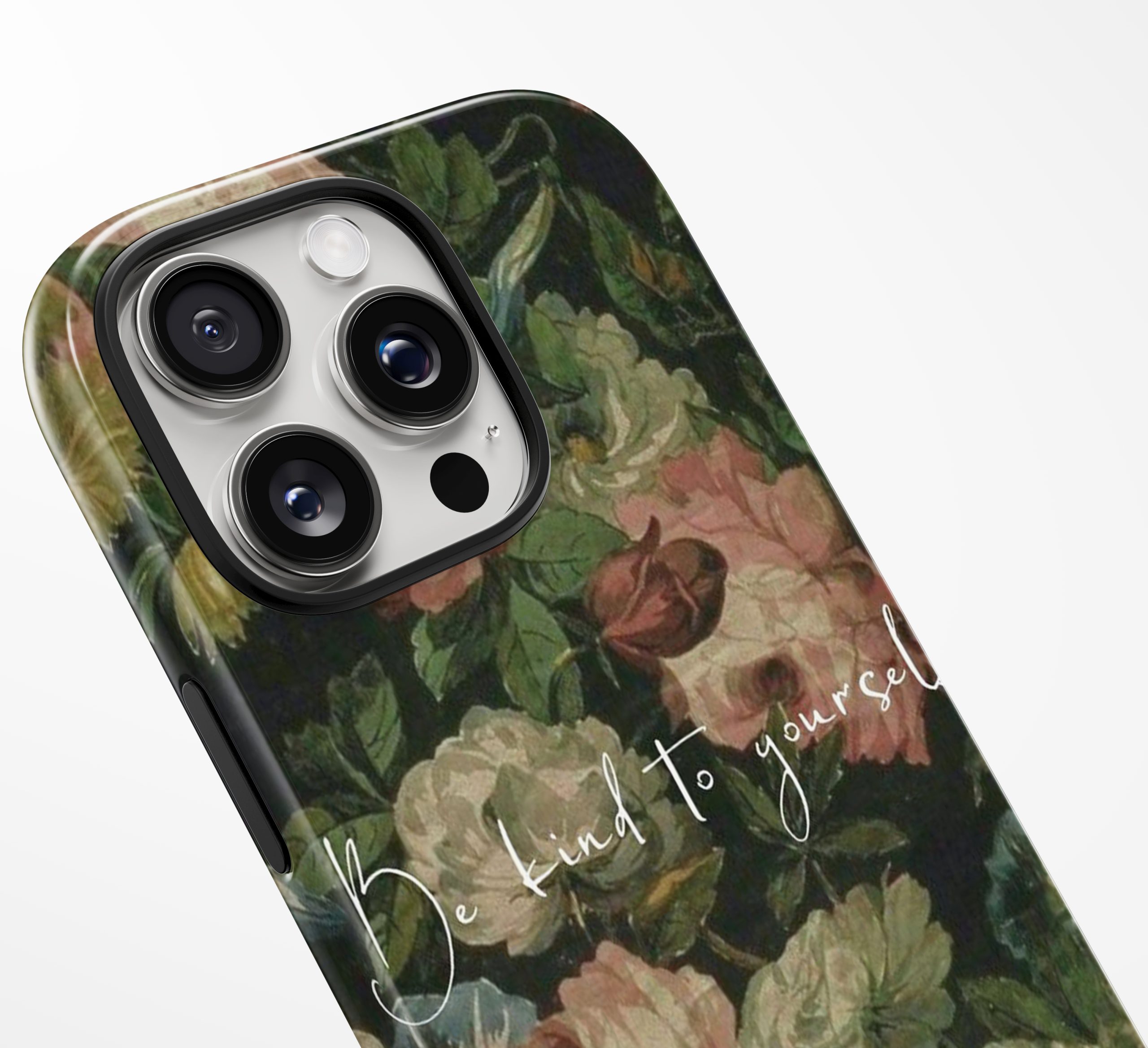 “Be Kind to Yourself” Floral Case - Image 6