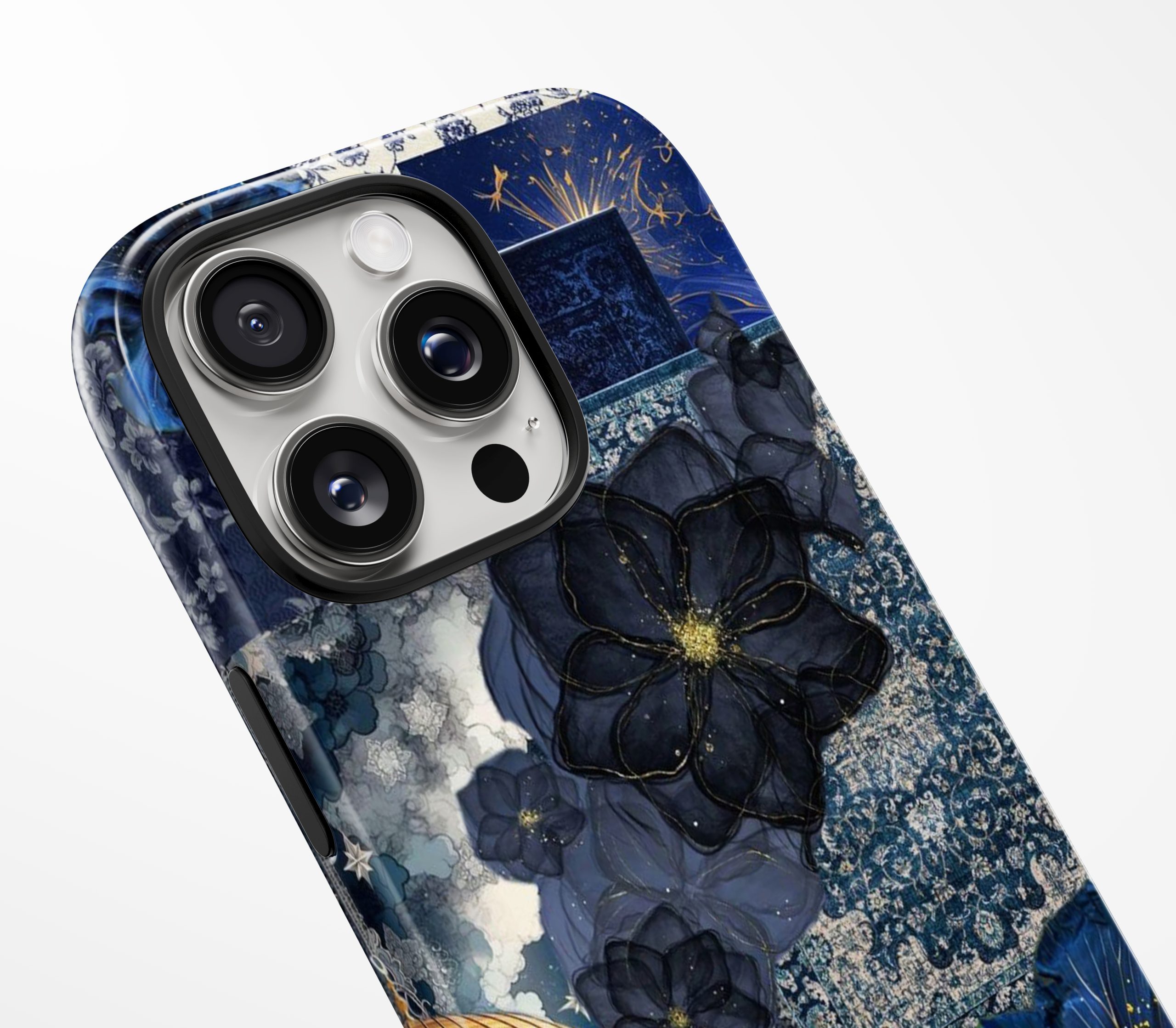 Midnight Al-Quds – Blue Floral Fantasy Case - Image 5