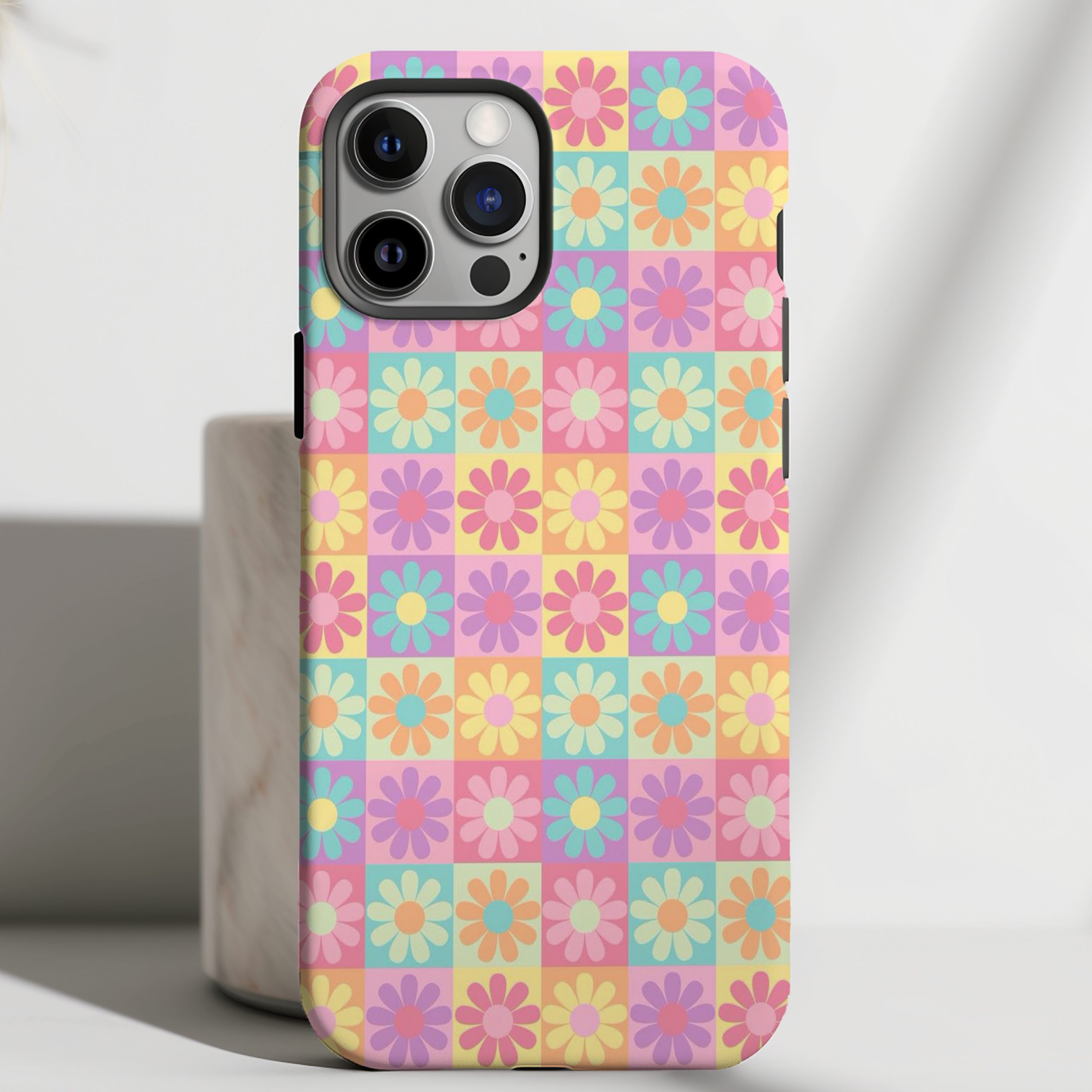 Candy-Colored Checker Bloom