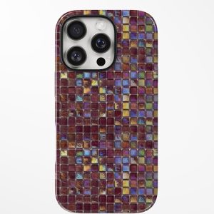 Iridescent Ruby Mosaic – Phone Case