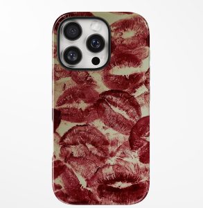 Bold red kiss prints