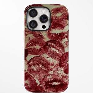 Bold red kiss prints